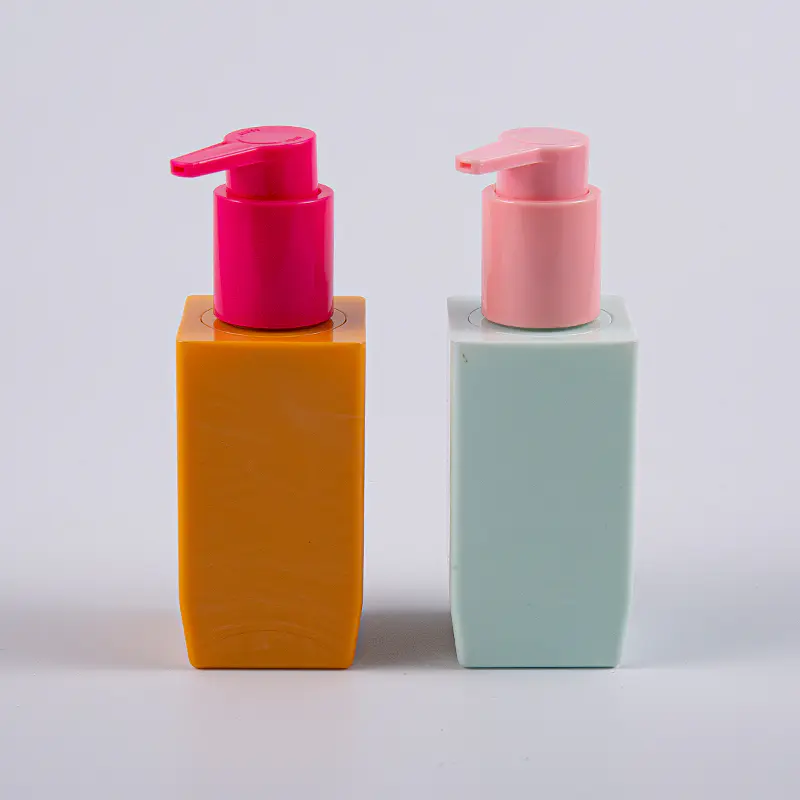 Multiplex Color Option Square Figura 50ml PETG Creber Wall Lotion Utrem Cum Plastic Pump 