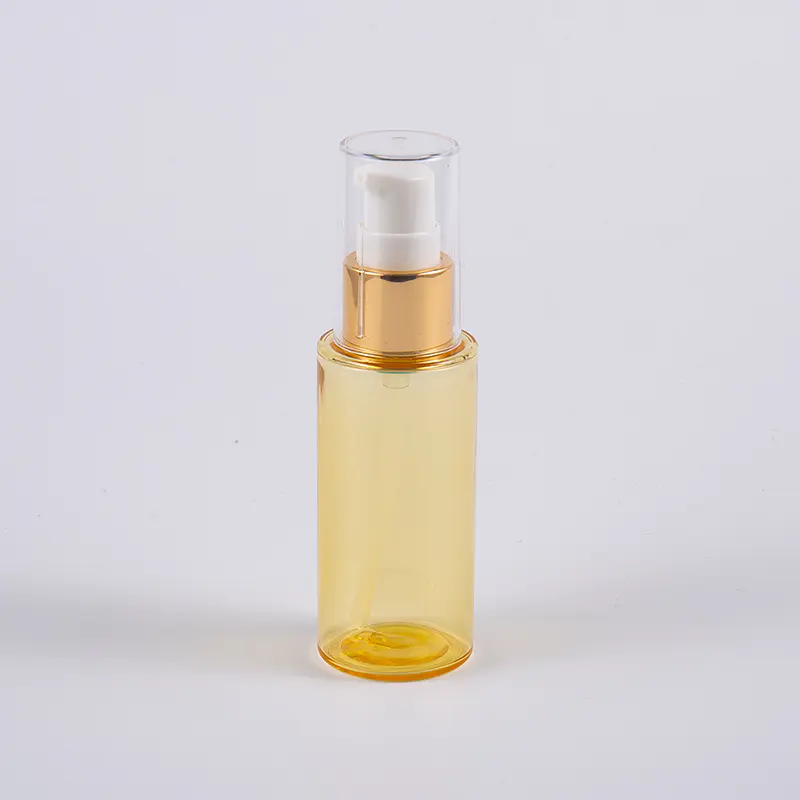 Semi-perspicuus color circum figura 50ml PETG Crassitudo Wall Lotion Utrem Cum Pump 