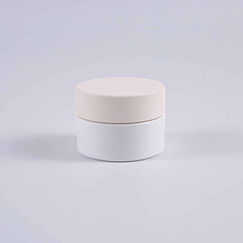 White 10g Round PETG Cream Jar