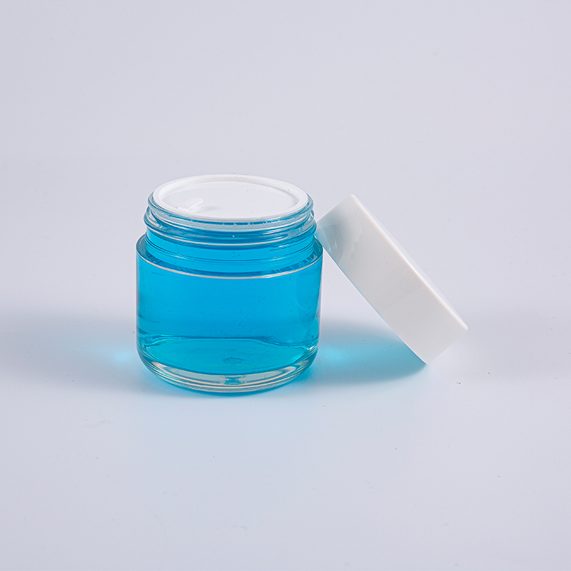 Perspicuus rotundus figura PETG 120g Creber Wall Cream Jar Cum Alba stupra Cap Perspicuus rotundus figura PETG 120g Creber Wall Cream Jar Cum Alba stupra Cap