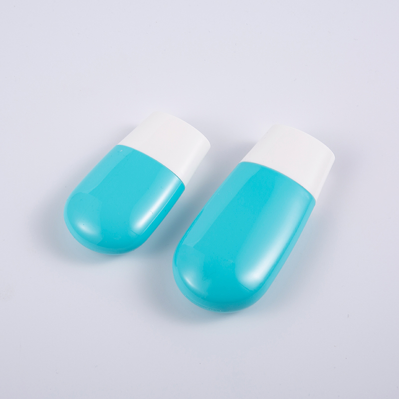 Eco-Friendly Travel Essential 30ml & 50ml Premium Blue PE Sunscreen Bottle