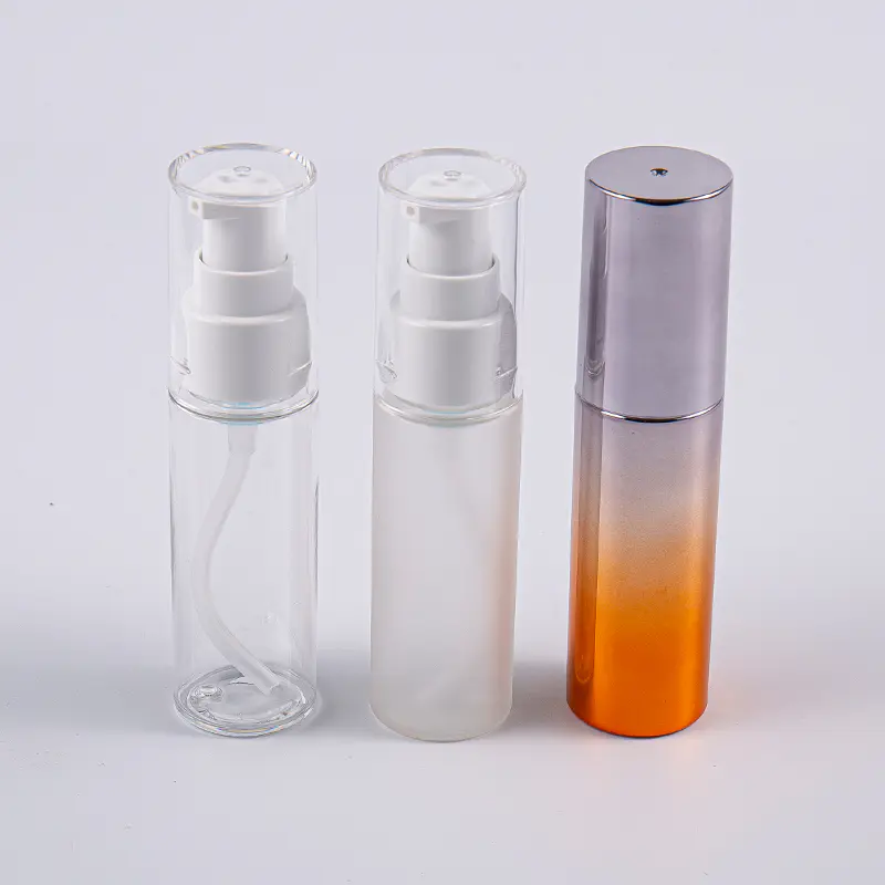 Variis coloribus circa figura 30ml PETG Lotion Utrem Cum Pump iter usus