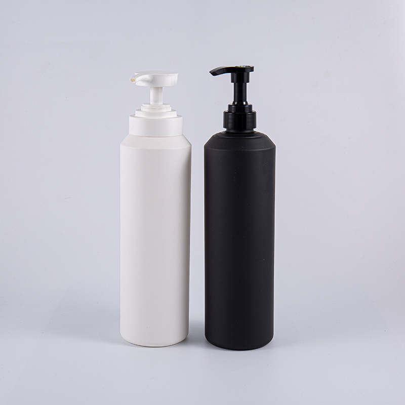 Albus et Nigrus Mollis Touchus Circa Magnae Size 1000ml PE Purgatio Pump Bottle
