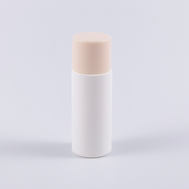 PE Mollit Lotion Bottle cum Flip Cap Compact Travel sized Medicamine Continens pro Skincare et Tinte