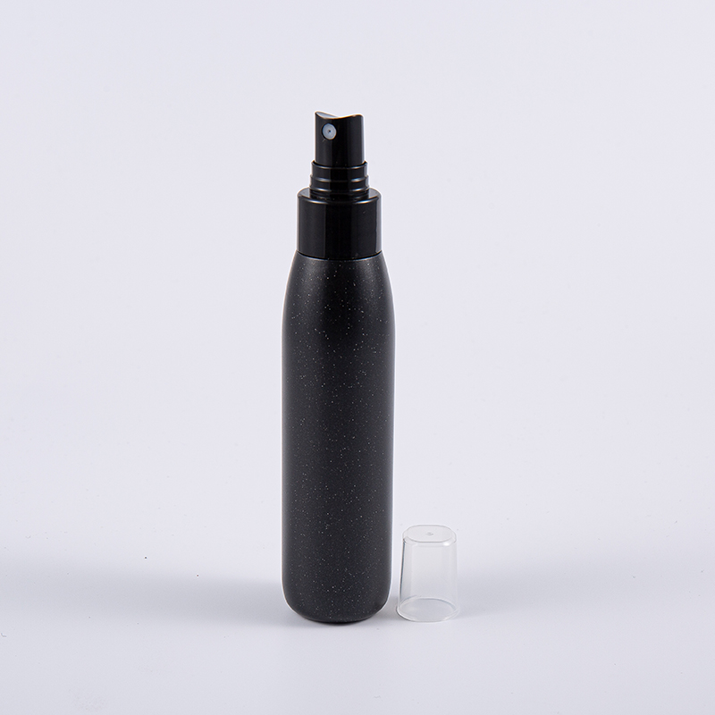 100ml & 250ml PE Bottle – Black with Pearl Perfice plastic Pump Dispensator
