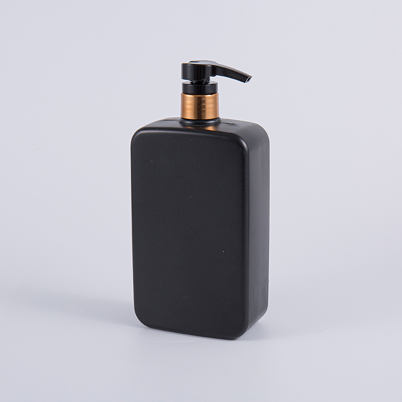 Solidus Niger Color Square 1000ml PE Shampoo Pump Purgatio Bottle