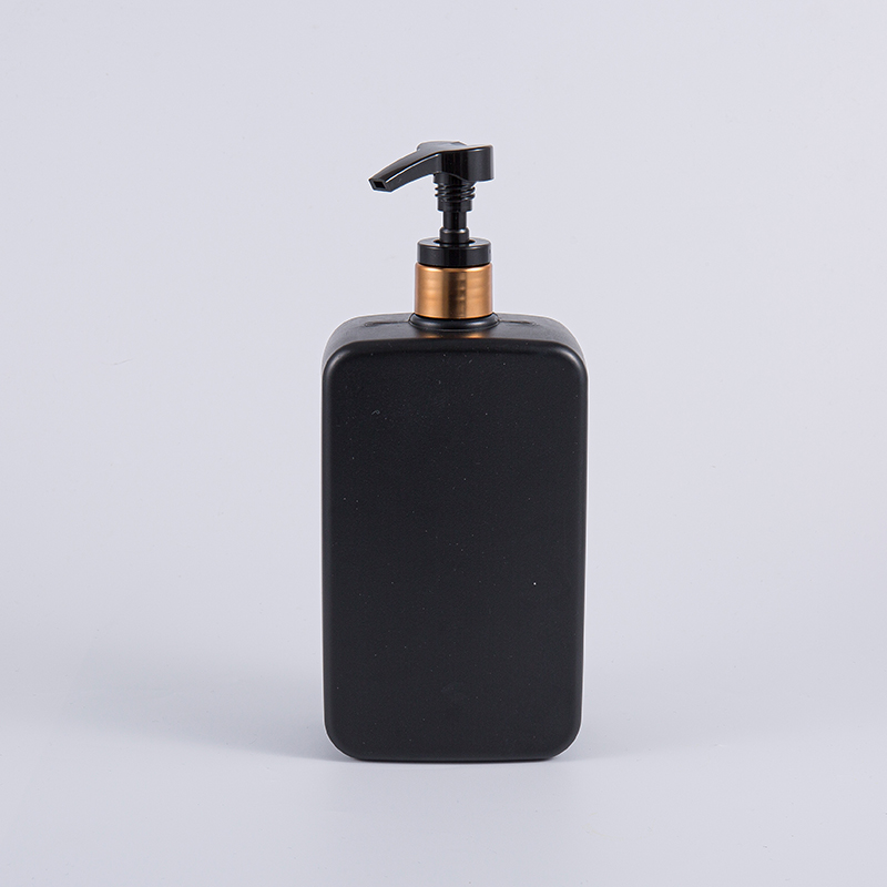 Solidus Niger Color Square 1000ml PE Shampoo Pump Purgatio Bottle